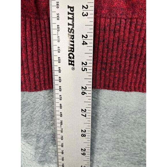 Gap Women's Burgundy Red Marled Knit Long Sleeve Sweater Size L - Picture 8 of 10